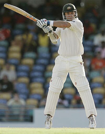 Australia's opener Phil Jaques cuts a delivery off West Indies' Jerome Taylor on the seconds innings during the second day of their third and final Test at Kensington Oval in Bridgetown, Barbados on June 13, 2008. Day 2: Aus vs WI, 3rd Test